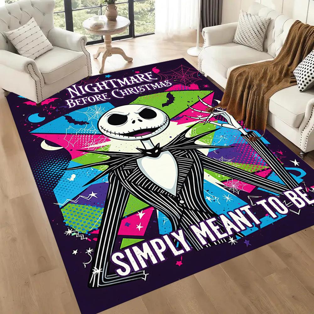 Christmas Nightmare Floor Mat Suitable for Dormitory Kitchen Entryway Foyer Antislip Carpet Decorate Offices Best for Christmas
