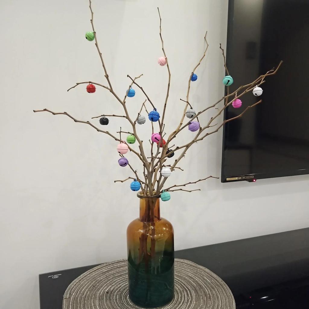 6Pcs Jingle Bells Aluminum Loose Beads Christmas Jingle Bell Pet Charm Bell Festival Party Decoration For DIY Making Supplies