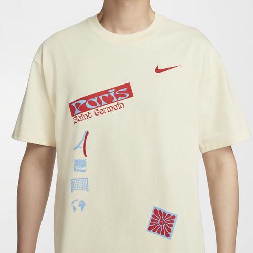 Nike Мужская футболка с коротким рукавом и круглым вырезом для футбола цвета кокосового молока