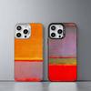 M-Mark Rothko A-Art    Phone Case For iPhone 17,16,15,14,13,12,11 Plus,Pro Max,XS,Colored silver phone case