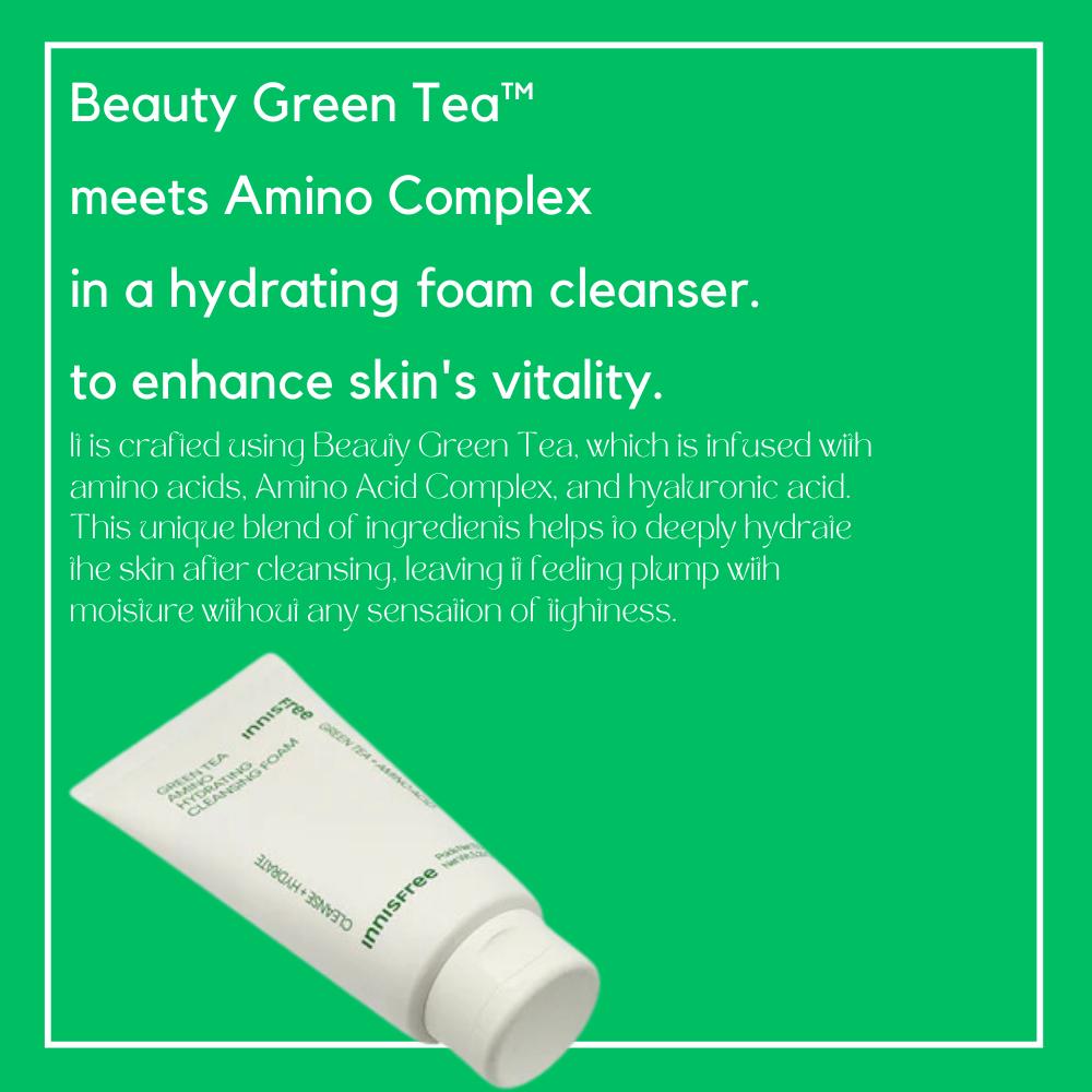 Innisfree Green Tea Amino Acid Moisture Cleansing Foam 150g