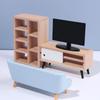 Model Dolls Accessories Dollhouse Miniature Furniture TV Cabinet Mini Furnishing Sofa Bed Wardrobe