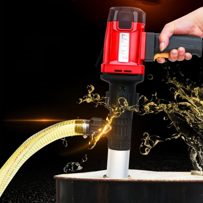 220V Portable Electric Hand Barrel Pump 880W Six-speed Vertical Oil Pump Industrial-grade Diesel Oil Drum Electric Pump