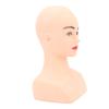 Женская лысая голова манекена из ПВХ, многоразовая косметологическая голова куклы для макияжа лица для практики