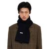 Velsey Intrecciato Woven Knit Muffler [BLACK]