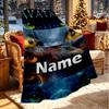 Custom Name Personalized Avatar Print Blanket, Home Decor, Bedroom, Sofa, Camping, Couch, Gifts for Birthday Christmas