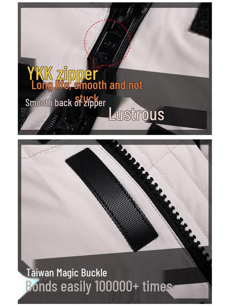 Мужская парка Canada Goose средней длины 2025 года - Новый зимний стиль, Утепленная ветровка Рабочая одежда