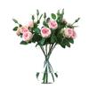 Искусственная роза Feel Three Head Tea Rose Имитация букета Свадебные розы Украшение интерьера для дома Искусственные цветы