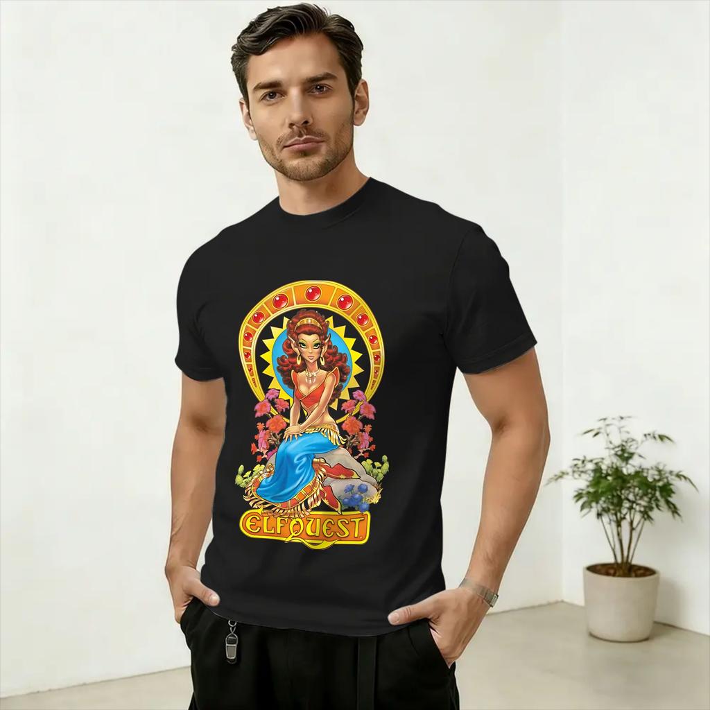 ElfQuest Leetah the Healer Unisex T Shirt Unique Tee Shirt Short Sleeve Crew Neck TShirts Cotton 4XL 5XL 6XL Tops