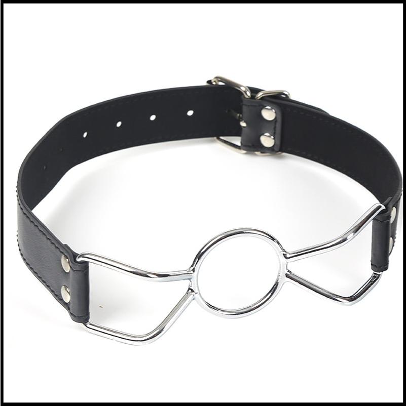 Metal Open Mouth Ring Gag Kink Fetish Restraints Gags