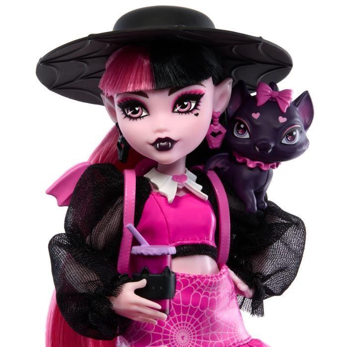 Monster high-draculaura-poupée avec animal de compagnie et accessoires hrp64