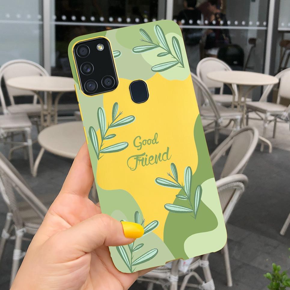 Чехол для Samsung A21S для Samsung Galaxy A21S A 21S A21 S Чехол Силиконовый ТПУ Мягкий Матовый Чехол для Телефона Задняя Крышка Fundas Корпус Capa