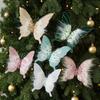 Handmade 3D Glitter Butterfly Hanging Decor Clip-On Xmas Butterfly Clip Decor  Wedding Decor