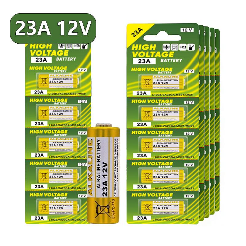 A23 23A 12V Alkaline Battery 23GA A23S E23A EL12 MN21 V23GA GP23A MS21 LRV08 For Doorbell Remote Control Electric Toy Carded