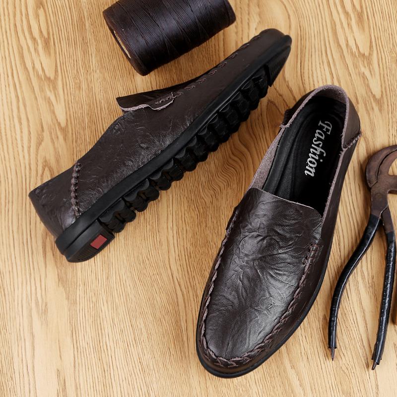 Итальянская мужская обувь повседневные мужские мокасины кожаные мокасины дышащие мягкие туфли-лодочки Zapatos Hombre легкие дышащие