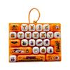 Cute Design Decompression Button Toy 26 Key Halloween Keyboard Keychain  Popular Pendant