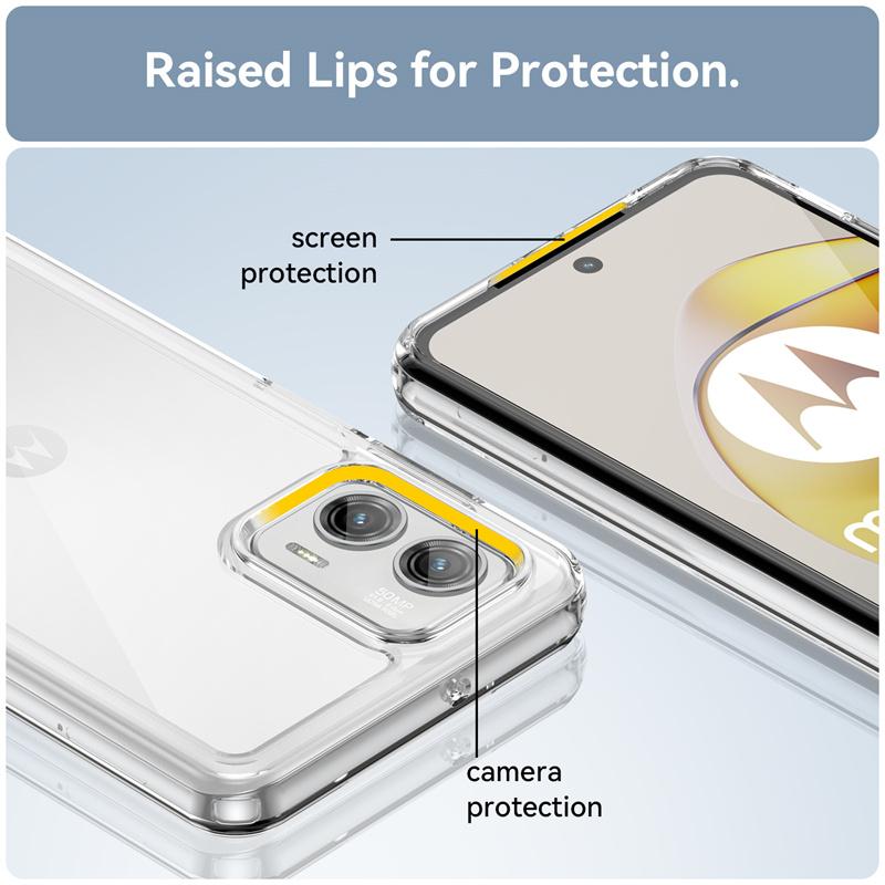 Для чехла Moto G73 Motorola Moto G73 G 73 Capa Новый противоударный задний прозрачный цвет Прозрачный для Fundas Moto G73 G53 G13 G23