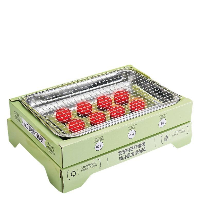 Наружный кемпинговый одноразовый гриль-барбекю портативный домашний пикниковый гриль-барбекю маленькая плита