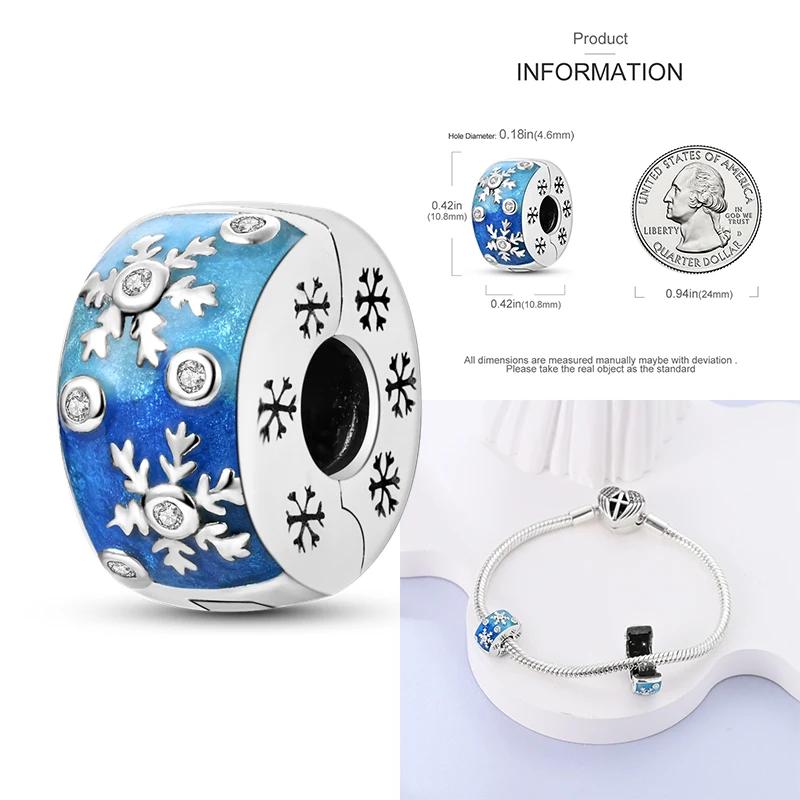 Рождественские Шармы Медь Лось Санта Клаус Бусина Снежинка Колокольчик Снеговик Шарм Подходит для Оригинального Браслета DIY Ювелирные Изделия