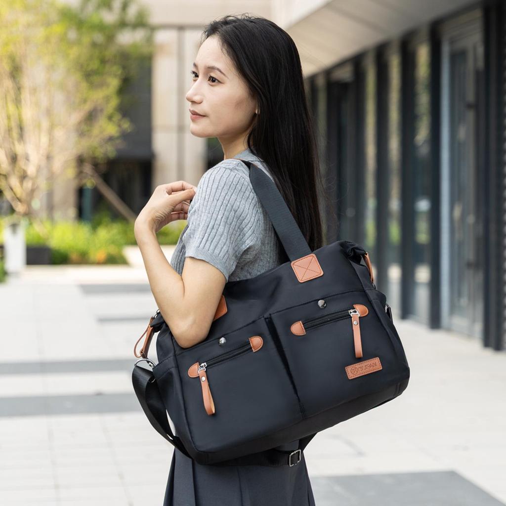 Unisex Large Capacity Travel Backpack with Wet/Dry Separation, Convertible Messenger, Shoulder, and Crossbody Bag.