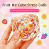 Куб-антистресс Taba Squishy - Фрукты Сенсорная игрушка-фиджет Медленно поднимающийся сквиши-игрушки Для СДВГ Аутизма Офисный стол Сжимаемый Подарок