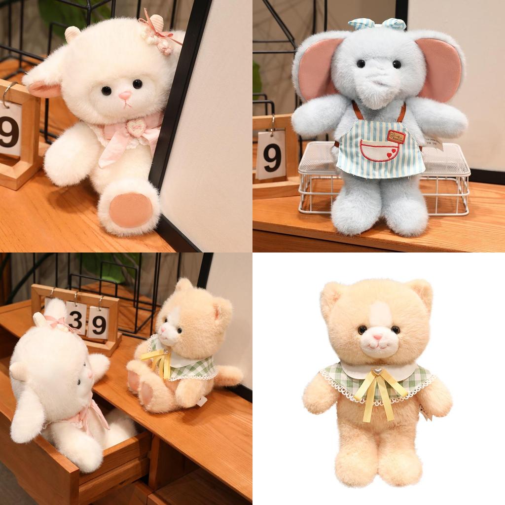Плюшевая игрушка Овца Слон с мягким коротким ворсом для подарка на день рождения и домашнего декора