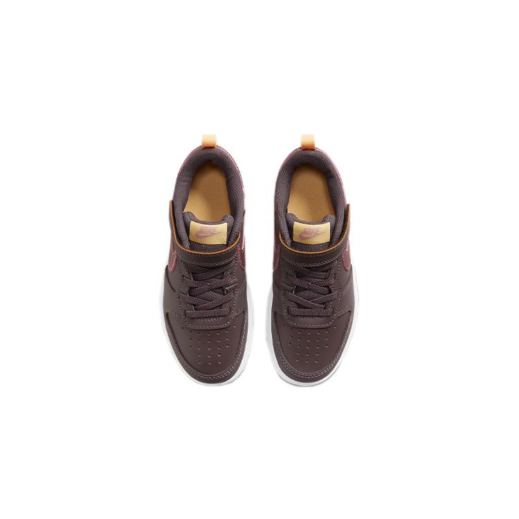 Nike Кроссовки Court Borough Low 2 PS Violet Ore Kids, фиолетовые, дынно-розовые, глазурь BQ5451-200
