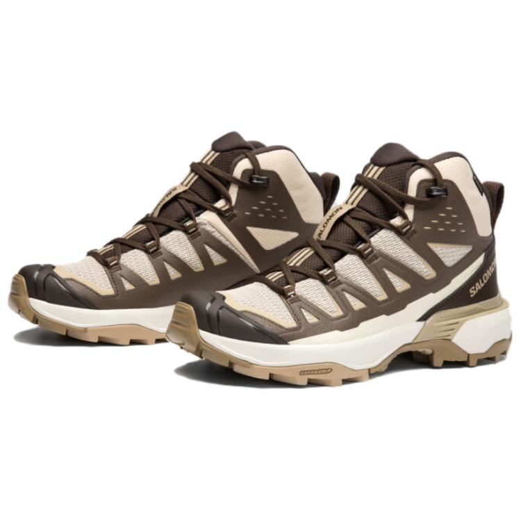 Женские кроссовки SALOMON X ULTRA 360 Средняя высота Треккинговая обувь Женская Коричневый