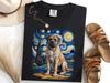 Mastiff Dog Shirt, Starry Night Dog Tee, Van Gogh Inspired Dog Lover TShirt, Celestial Dog Tee, Giant Breed Dog Tee