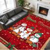 Christmas Custom Name Printed Square Area Rug Soft Non Slip Floor Carpet For Bedroom Holiday Gift