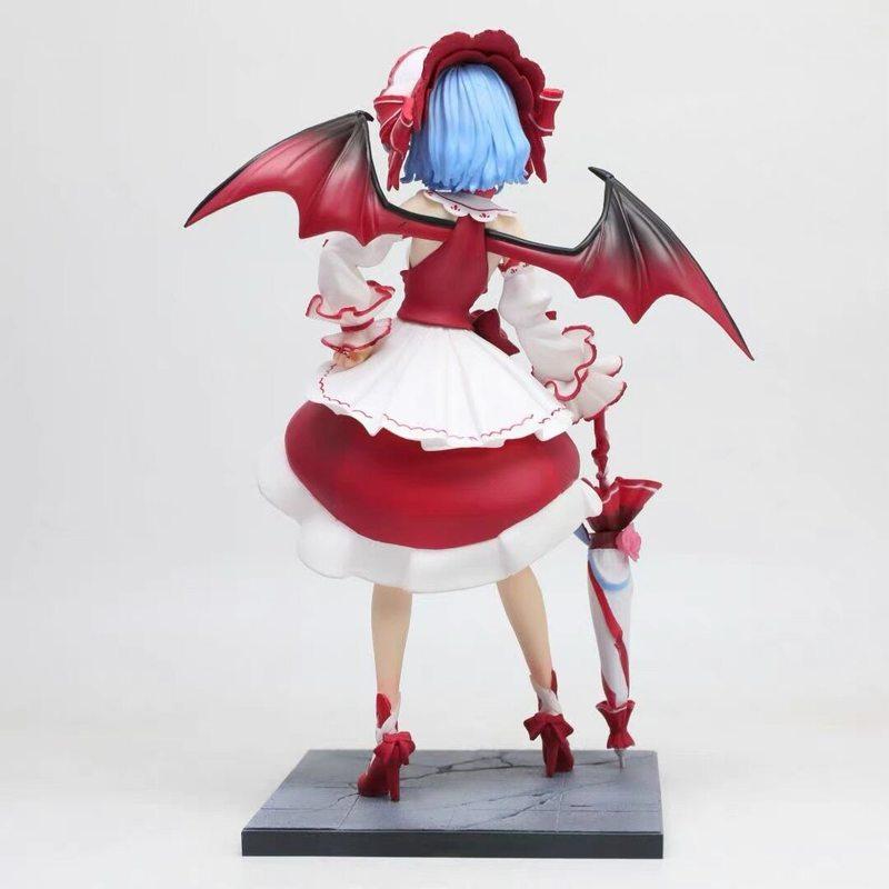 Touhou Project Лолита Платье Ремилия Алая 25см Аниме Фигурка Готическая Девушка-Вампир GK Статуя ПВХ Модель Игрушка Настольное Украшение Подарки