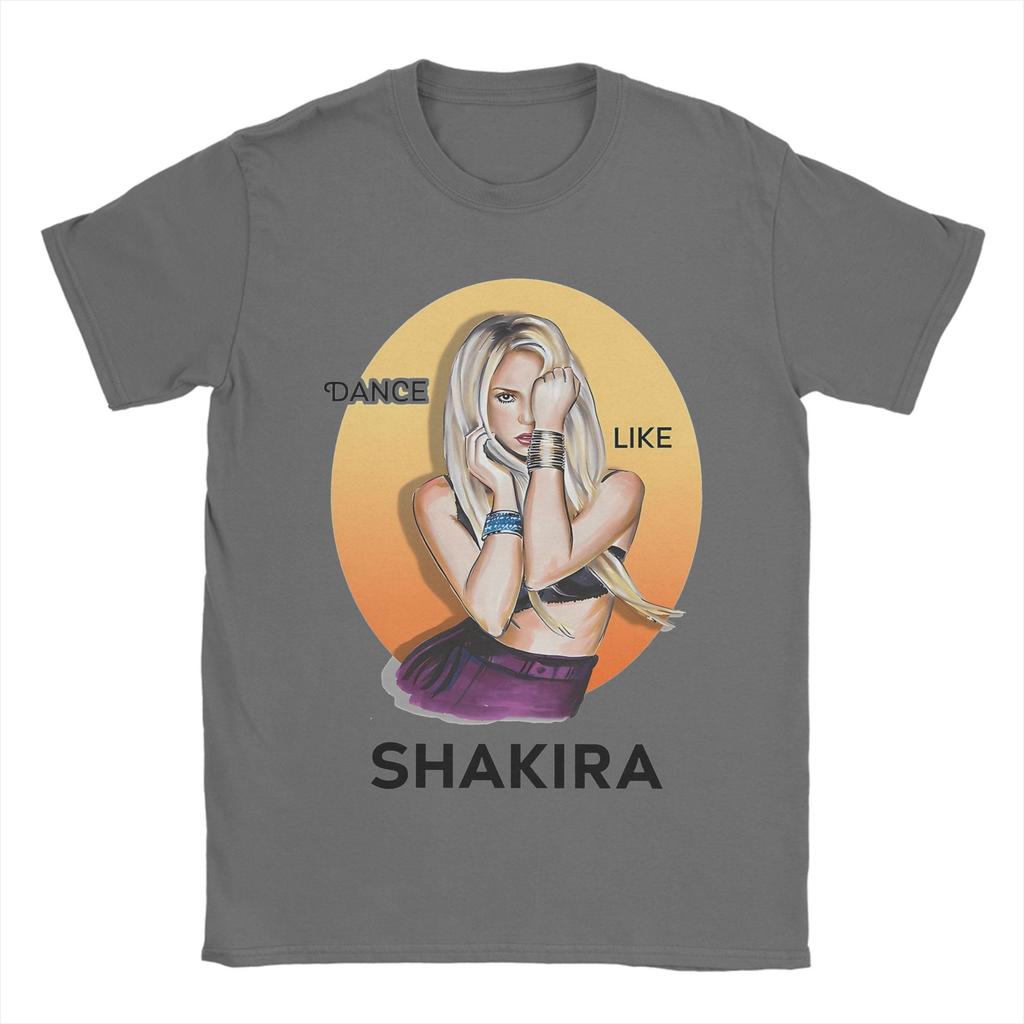 Unisexs TShirt Singer Shakira Novelty Cotton Tees Short Sleeve T Shirt O Neck Clothes Birthday Gift