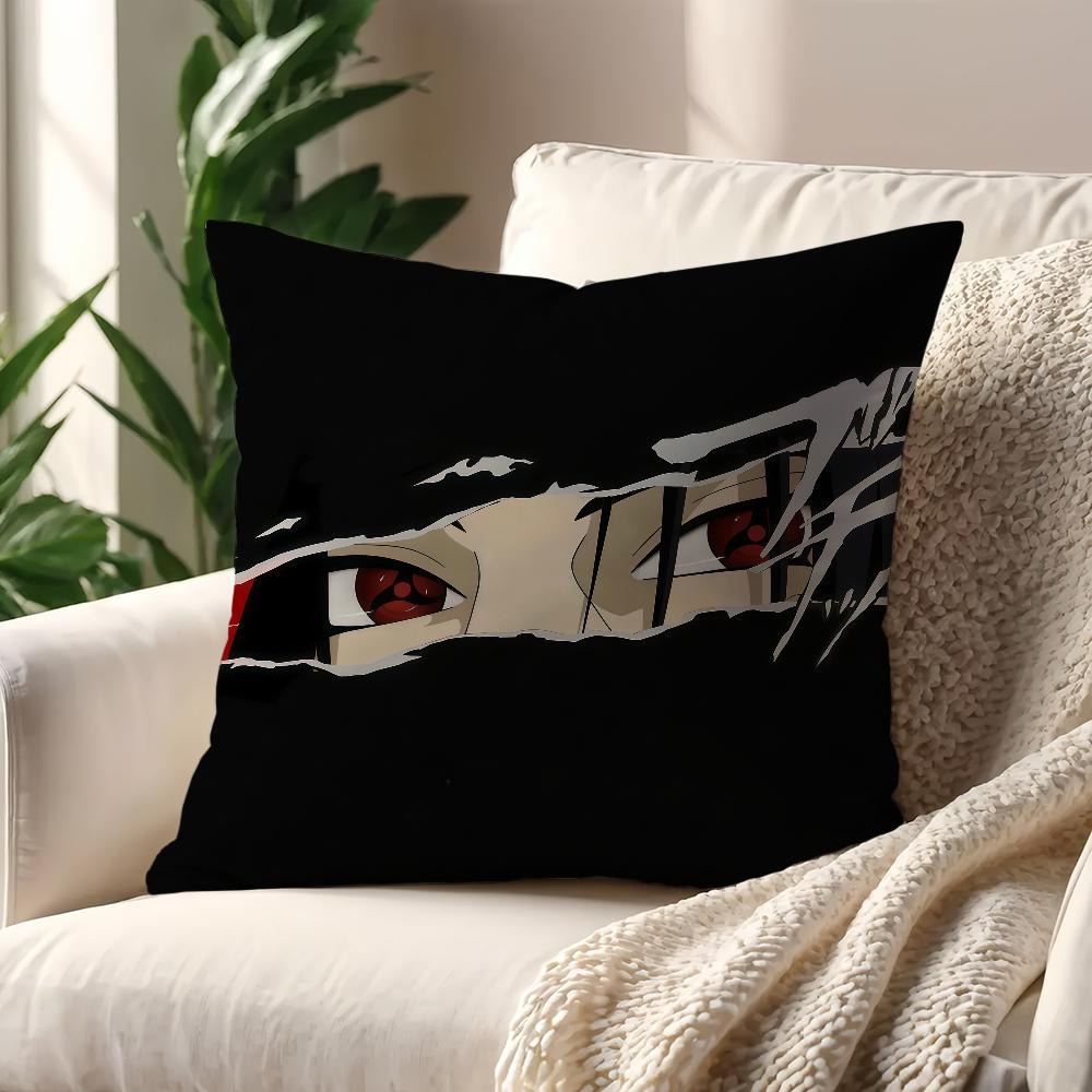 IItachi UUchiha Anime NNaruto cushion cover For Pillow Printing Sofa Decoration Home Car Room Coffee Office Nordic Simplicity