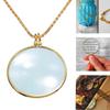 5x Necklace Magnifying Glass Gift Portable Monocle Optical Magnifier Necklace  Elderly