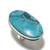 Тибетская бирюза драгоценный камень 925 стерлинговое серебро подарок ювелирное изделие кольцо размер 7