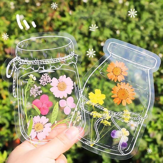 20 шт. закладок для книг из сухоцветов своими руками, прозрачные закладки для книг из прессованных цветов