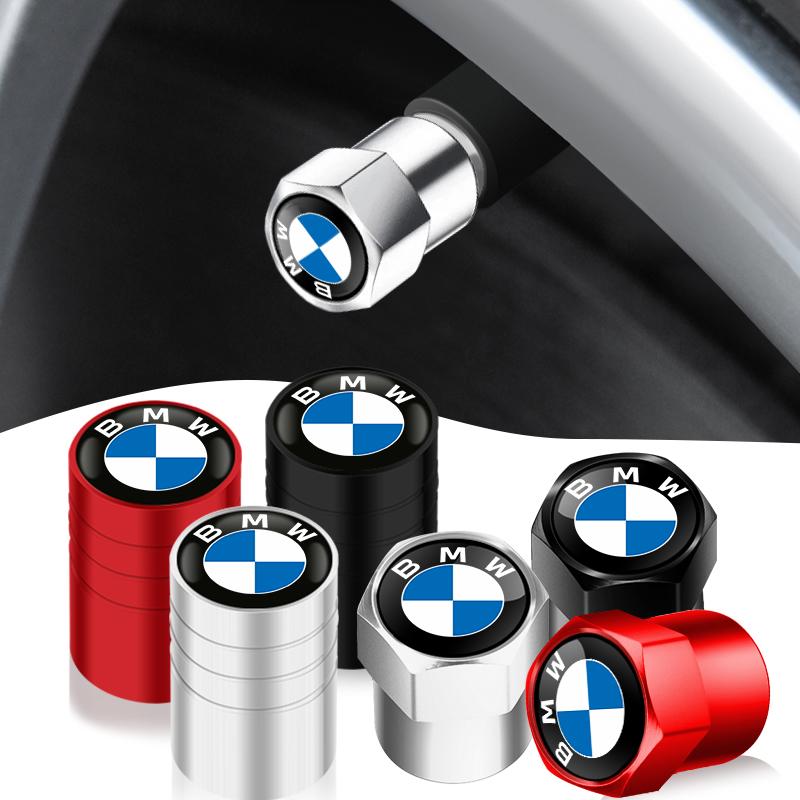 For BMW M X1 X3 Q8868 4pcs Car Wheel Tire Valves Tyre Air Caps Case For BMW M Power Performance F10 F31 E36 E39 E87 E90 X5 Car interior stickers