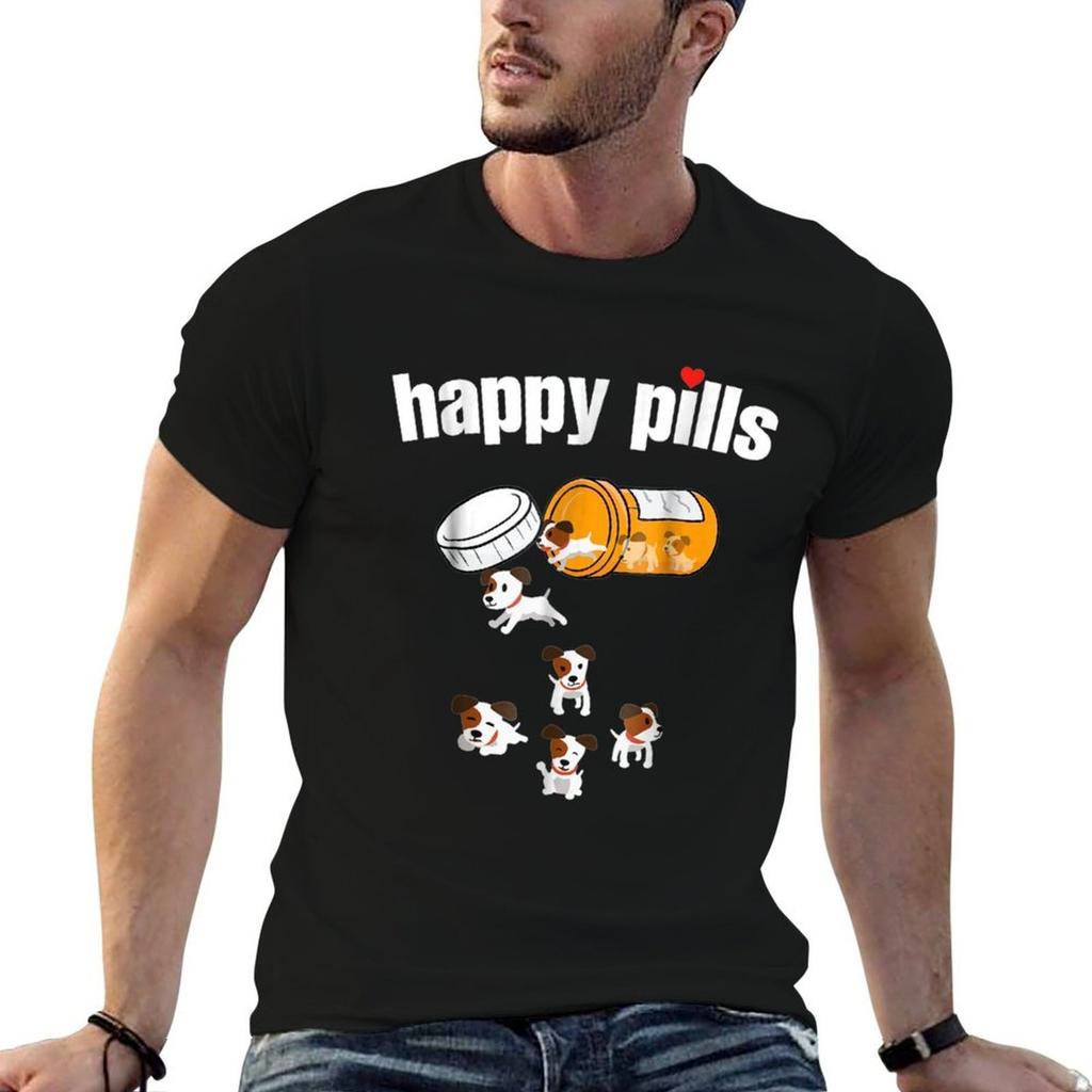 Jack Russell Terrier Pills Funny Dog Lover Gift Tshirt Cotton T Shirt Pack Unisex T Shirt Cotton Tshirt