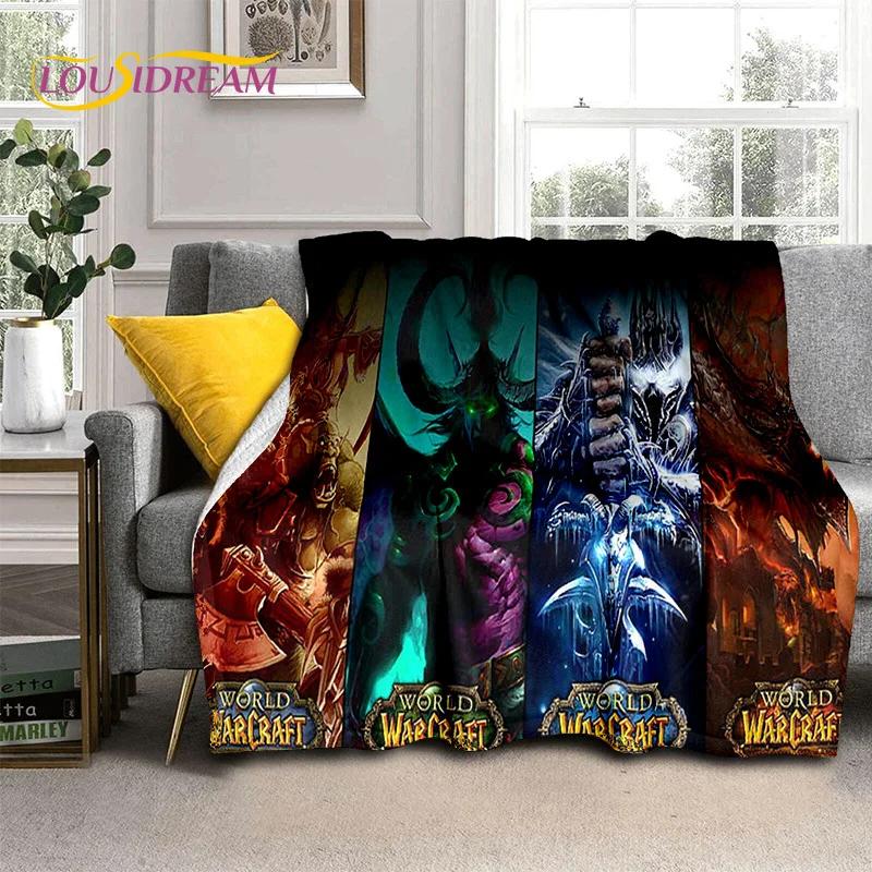 3D Игровое одеяло World of Warcraft WOW Король-лич DH, Мягкое плед для дома, спальни, кровати, дивана, пикника, путешествий, офиса, Покрытие для детей