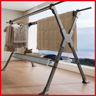 Утолщенная алюминиевая водонепроницаемая штанга для сушки одежды, балконная выдвижная вешалка для одежды, бытовая напольная сушилка для одежды