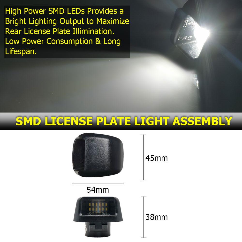 Светодиодный фонарь подсветки номерного знака для автомобилей Nissan