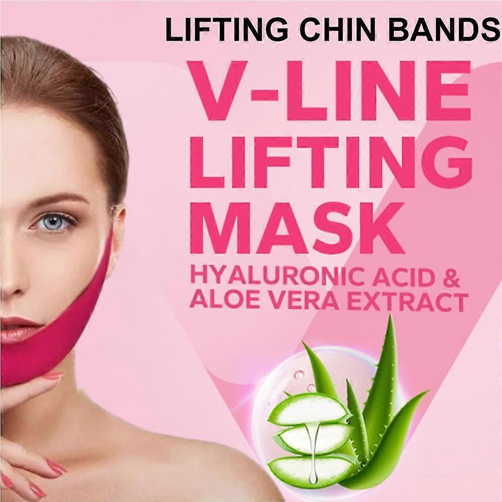 Lifting Bands Chin, Chin Lift V-Line Patch, Disposable Lifting Chin Bands, Anti-Aging, Fade Fine Lines, Replenish Collagen, Hydrate Tighten Skin