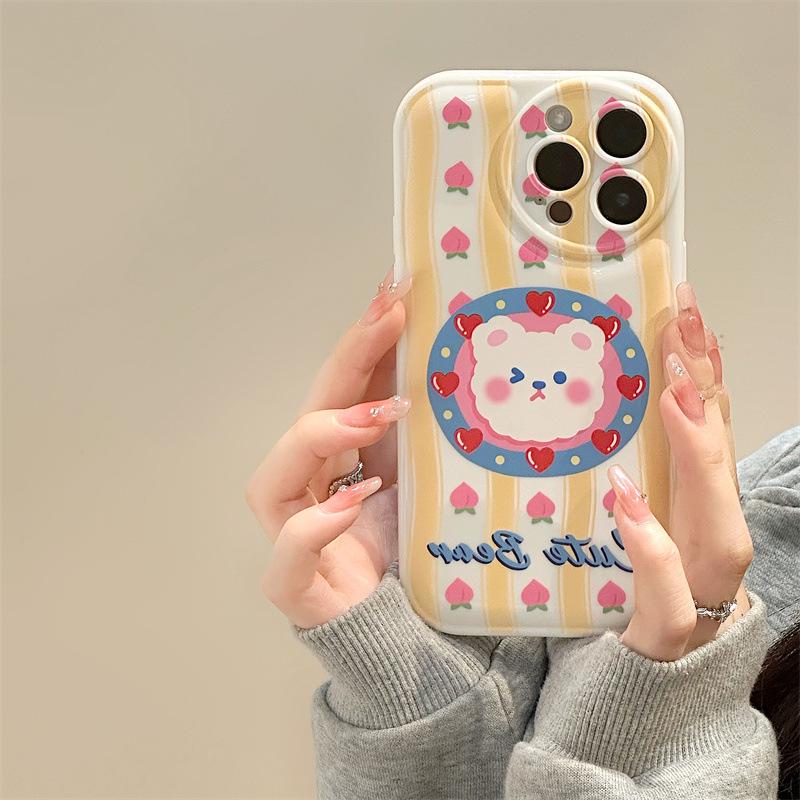 Чехол Zhitai Cartoon Air Cushion для iPhone 12-15 Pro Max, совместим с моделями Vivo.