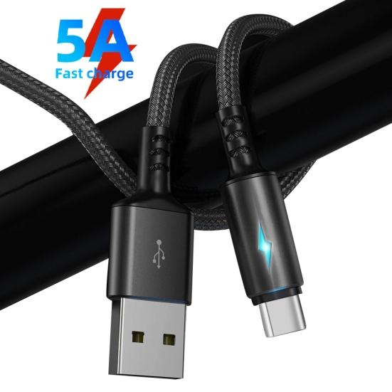 5A Micro USB Зарядка Передача Данных Type-C Быстрый Плетеный Кабель для Android