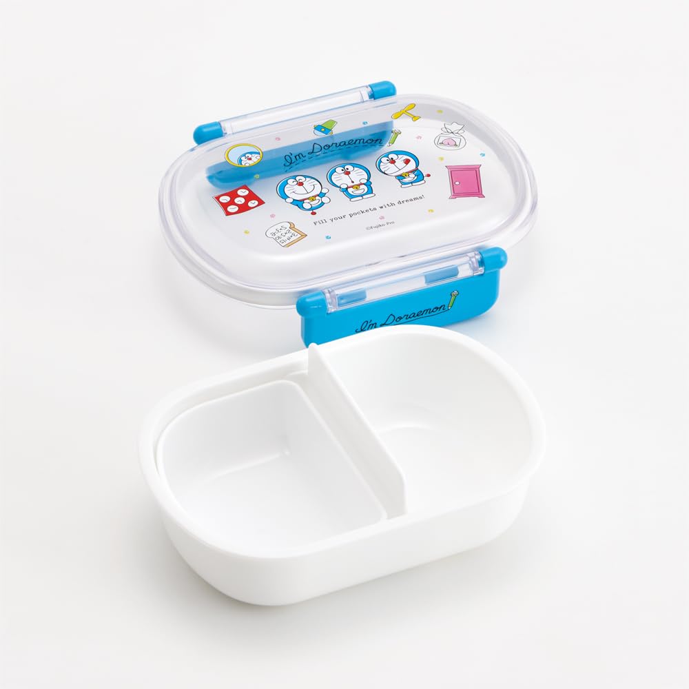 Skater Lunch 1 with Soft and Perfect for Made in Doraemon Line Sanrio Kids' Box, Tier, 360ml, Inner, Dome-Shaped, Fluffy, Kids' Lunches,