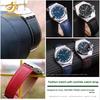 Для Swatch YCS YAS YGS Серия Irony YAS100G YIS402 Коровья кожа Телячья кожа Ремешок для часов Мужской Женский Браслет 17мм 19мм Синий Черный