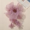 Embroidered Handmade Flower Brooch Reusable Corsage Pin Fairy Hair Accessories  Wedding