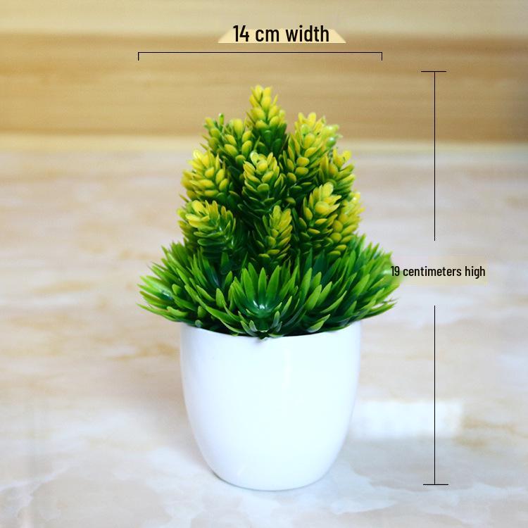 Creative Home Decor: Artificial Bonsai Grass Balls and Mini Cherry Snow Ball Trees