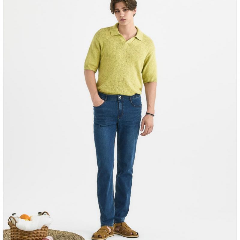 Bang Bang Men S Lycra Summer Denim 1 Of 3 StyleS