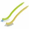 Azuma Industrial Brush, Deep Cleaning Brush, 2-Color Set, Total Length: Approx. 17cm, Slim Brush for Thorough Cleaning In Small Areas